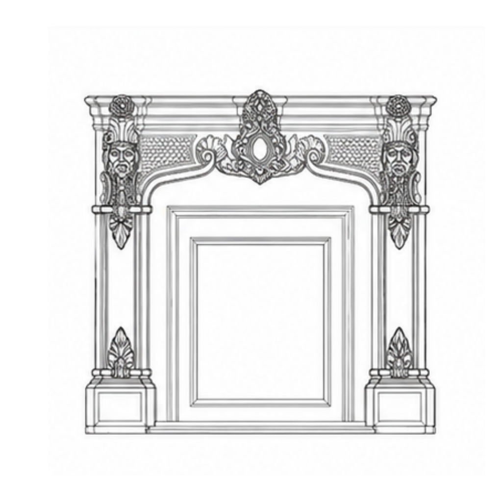 Imperial Gold Fireplace (FP012)