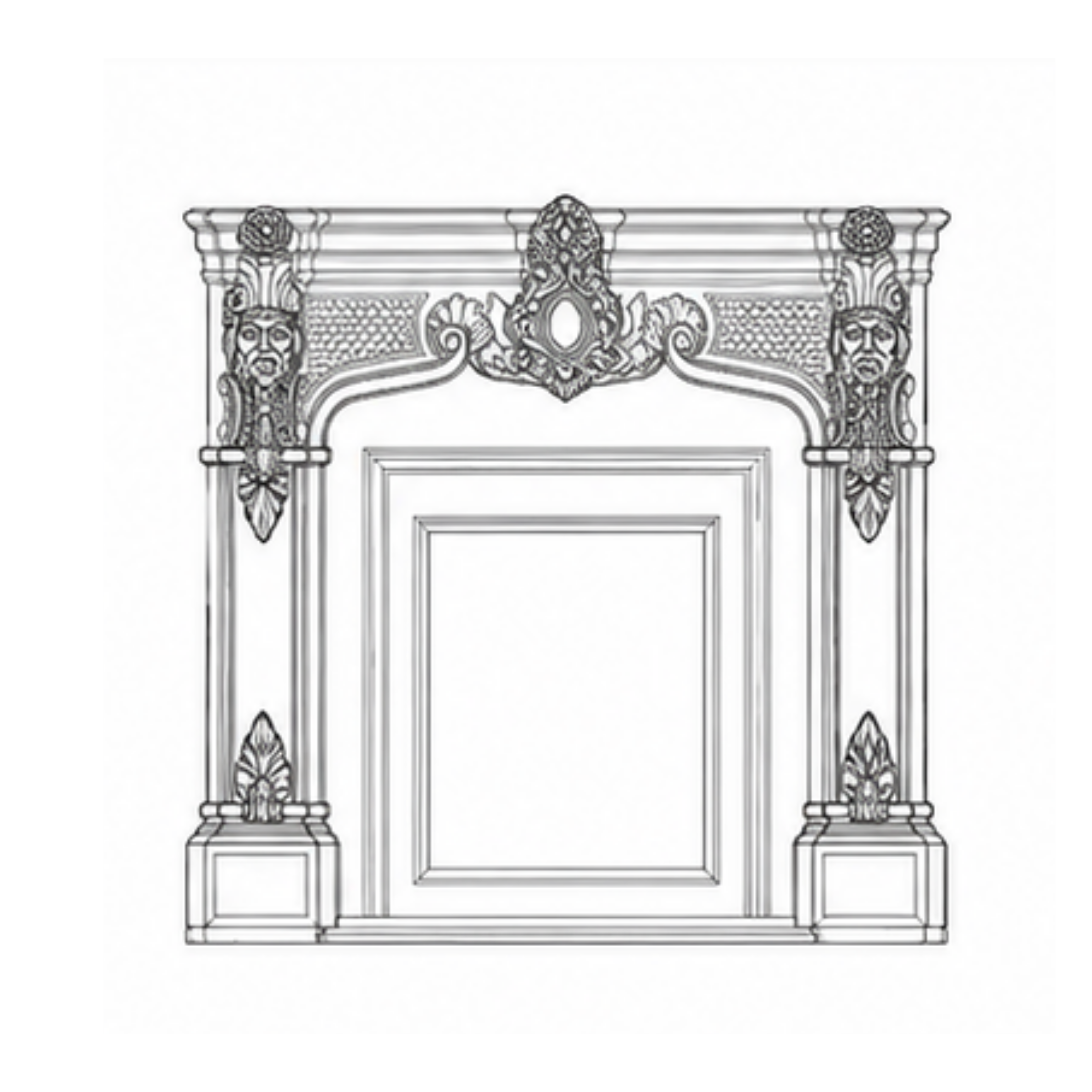 Imperial Gold Fireplace (FP012)