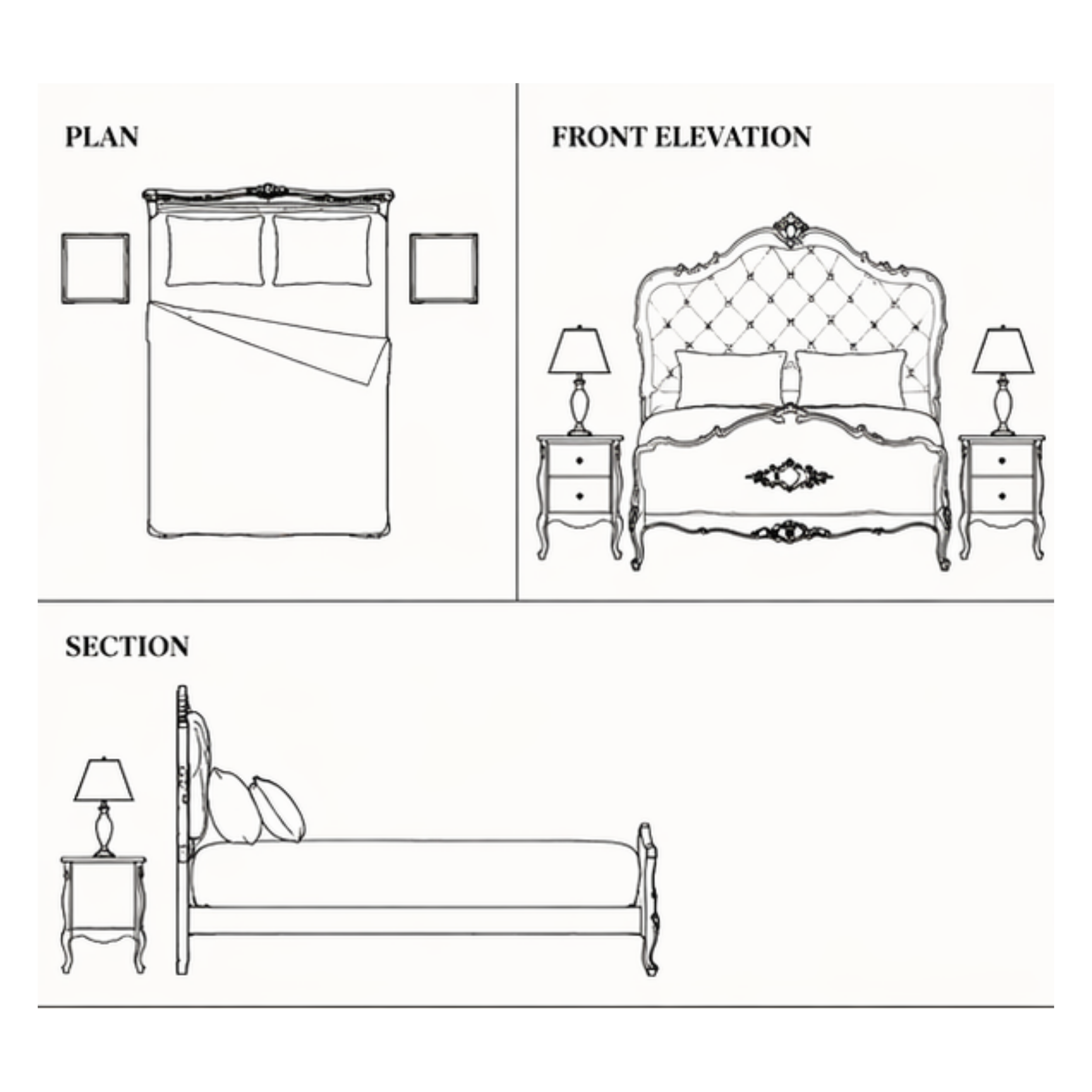 Celestia, Bed (B001)