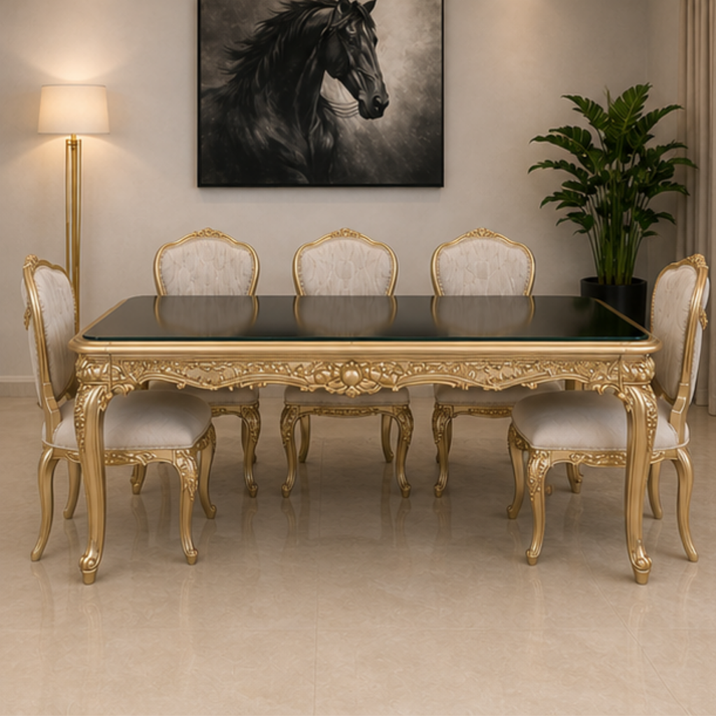 Noir Regent Dining Table (DT-012)