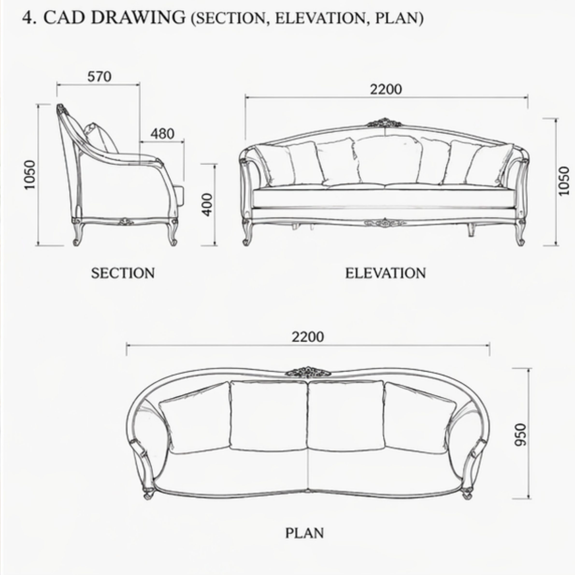 Celestine Sofa (S-002)
