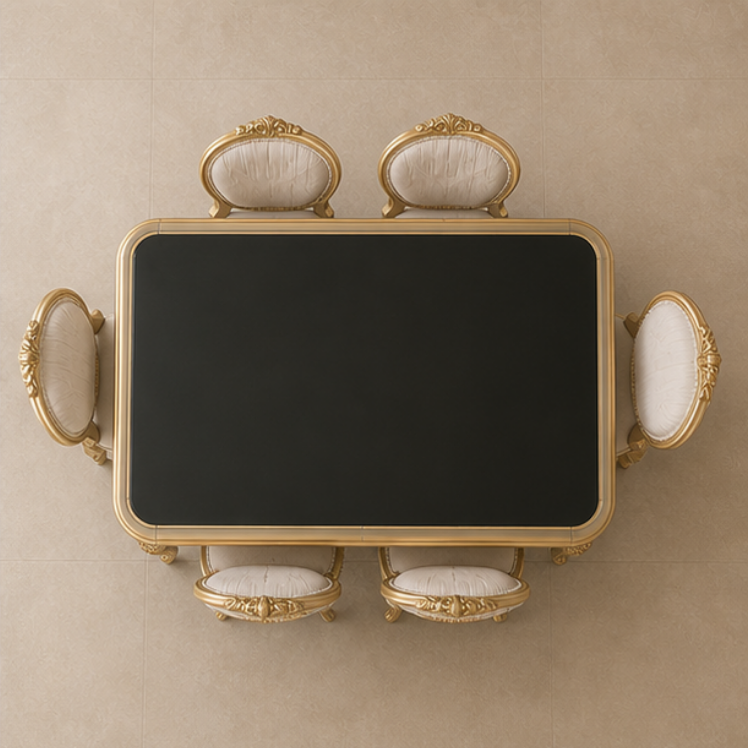 Noir Regent Dining Table (DT-012)