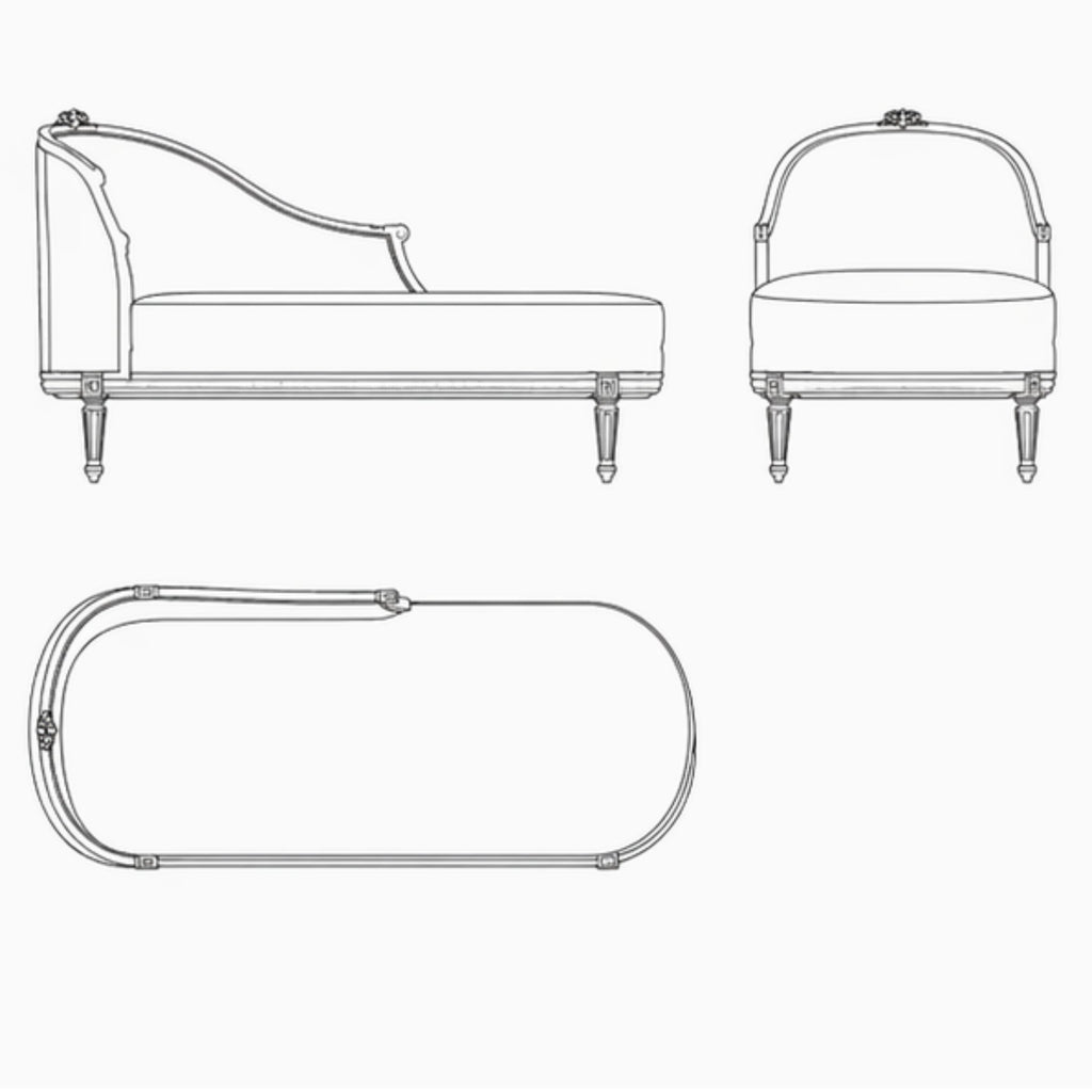Aurelia Chaise Ottoman (O-016)