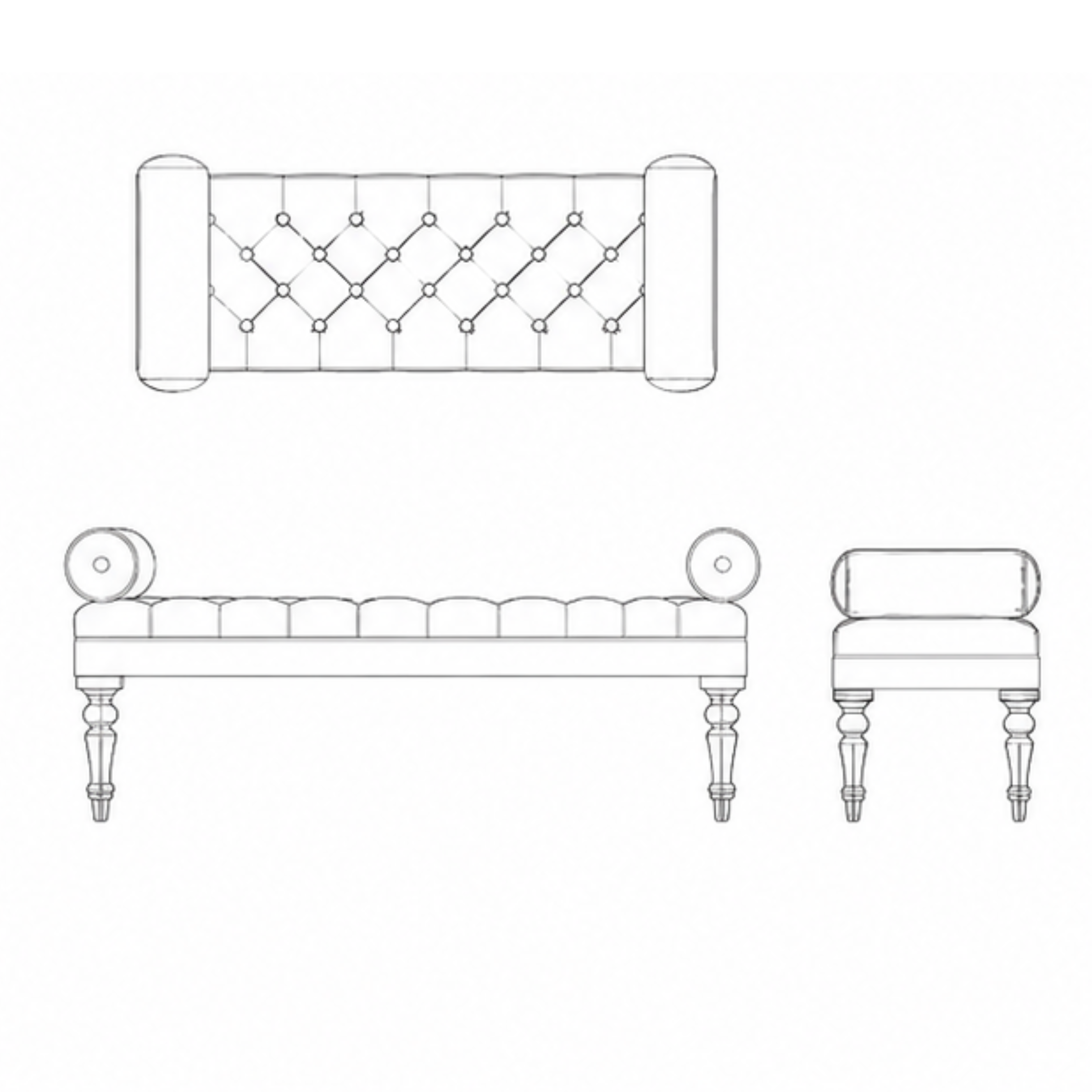 Versailles Entry Bench (EB003)