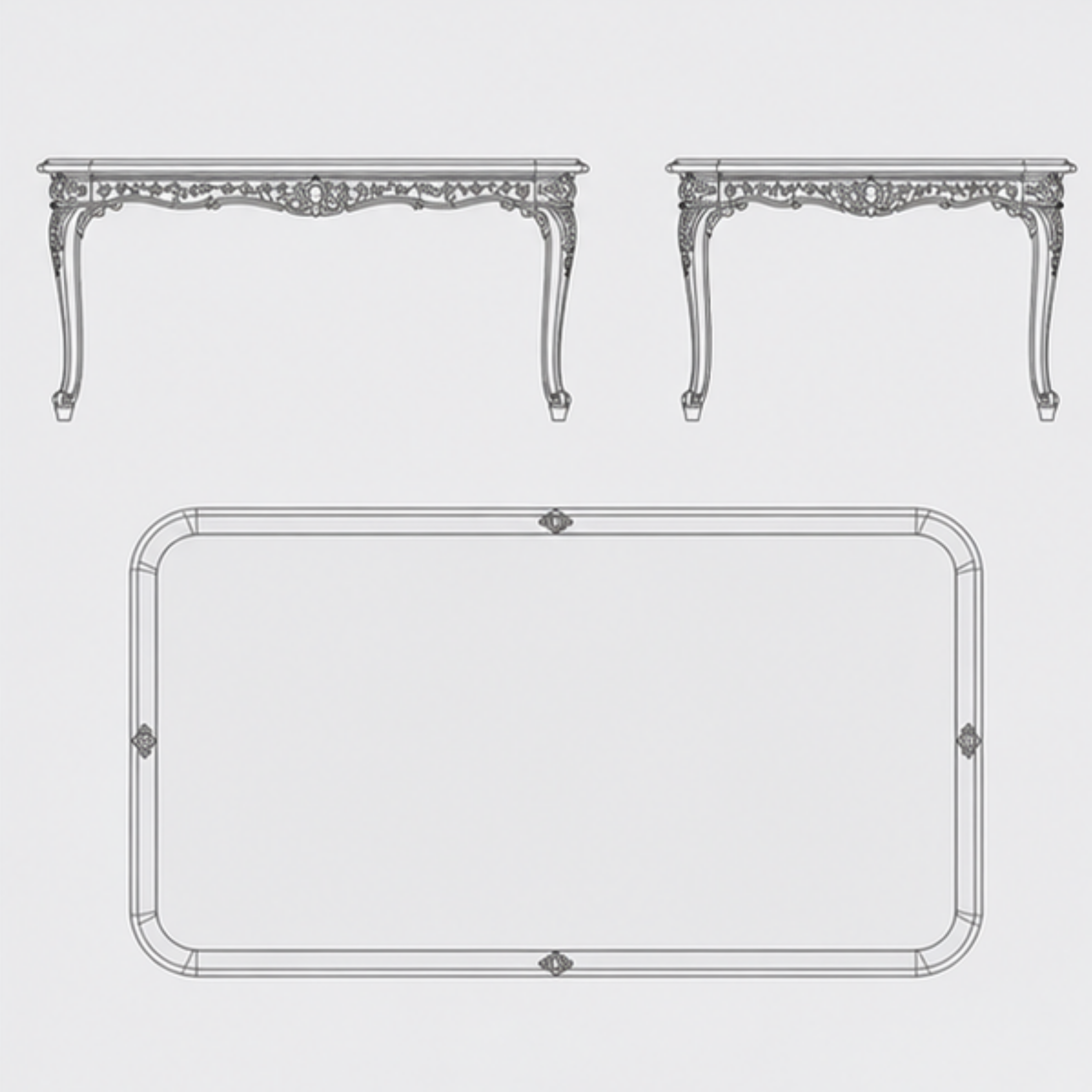 Noir Regent Dining Table (DT-012)
