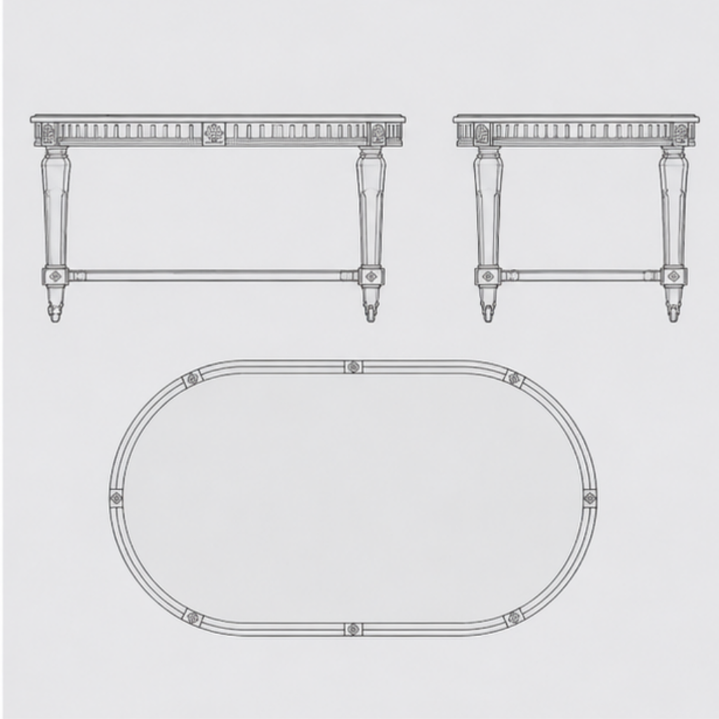 Victorian Grace Dining Table (DT-013)