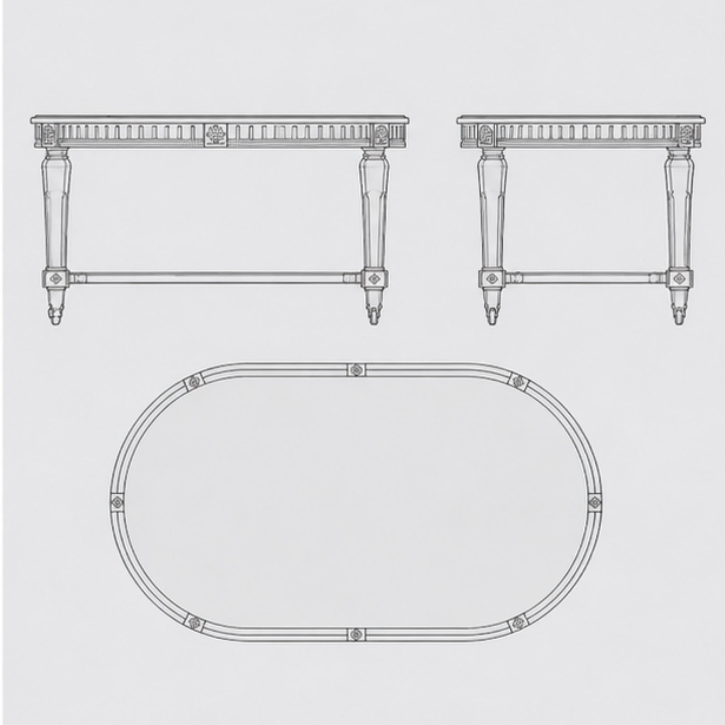 Victorian Grace Dining Table (DT-013)