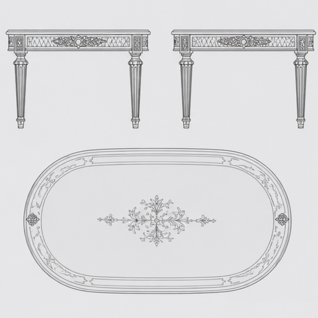 Royal Heritage Dining Table (DT-014)