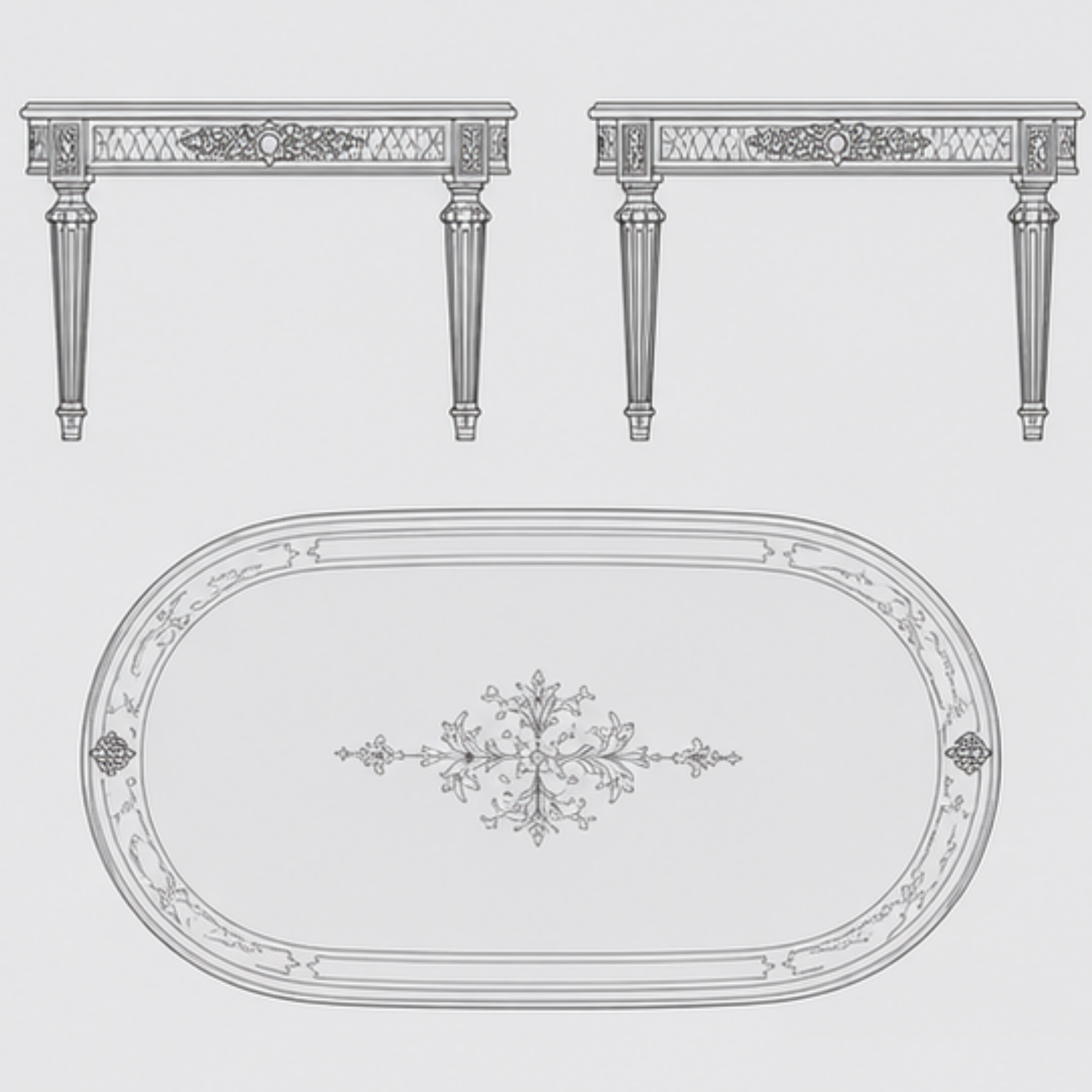 Royal Heritage Dining Table (DT-014)