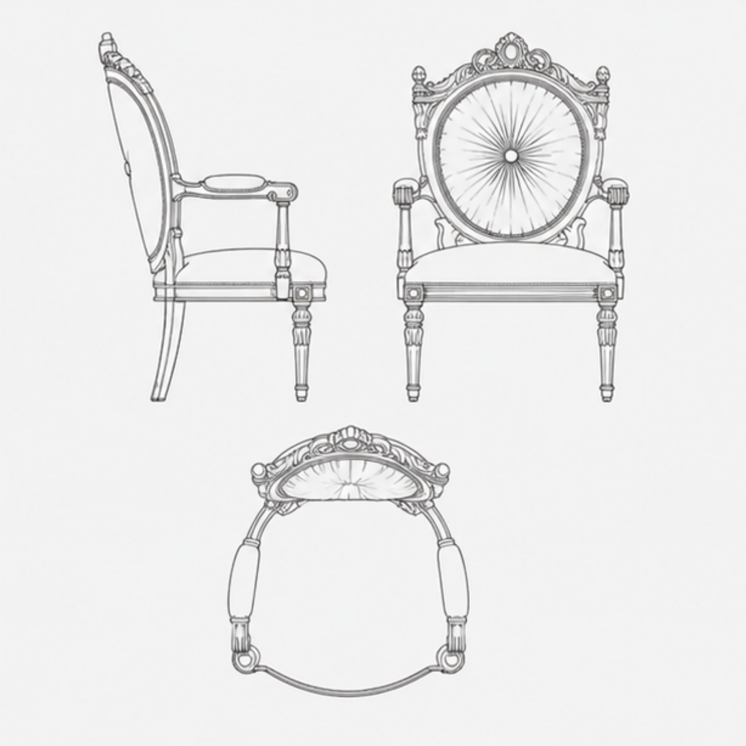 Aurelis Medallion Chair (A031)