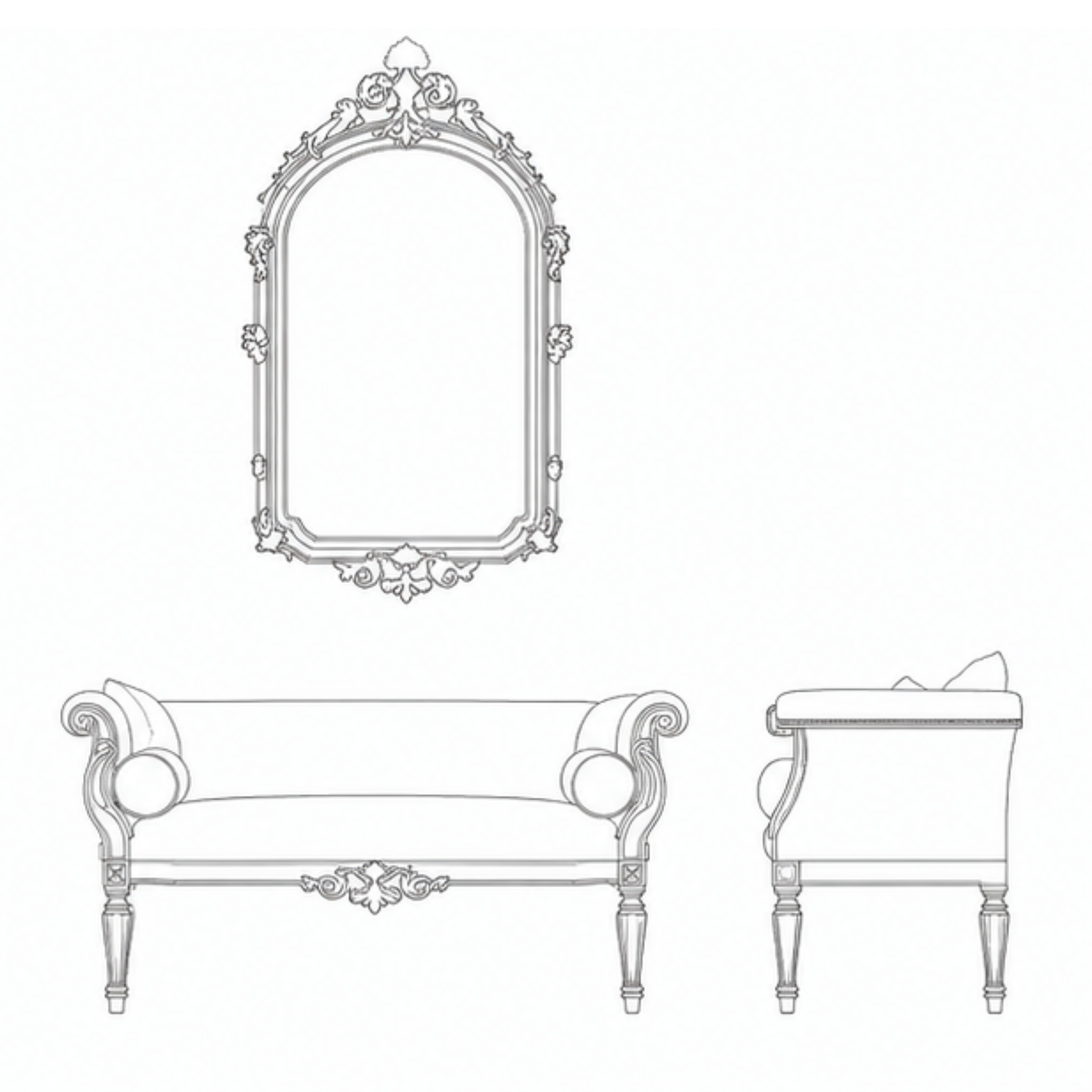 Noor Mahal Entry Bench (EB005)