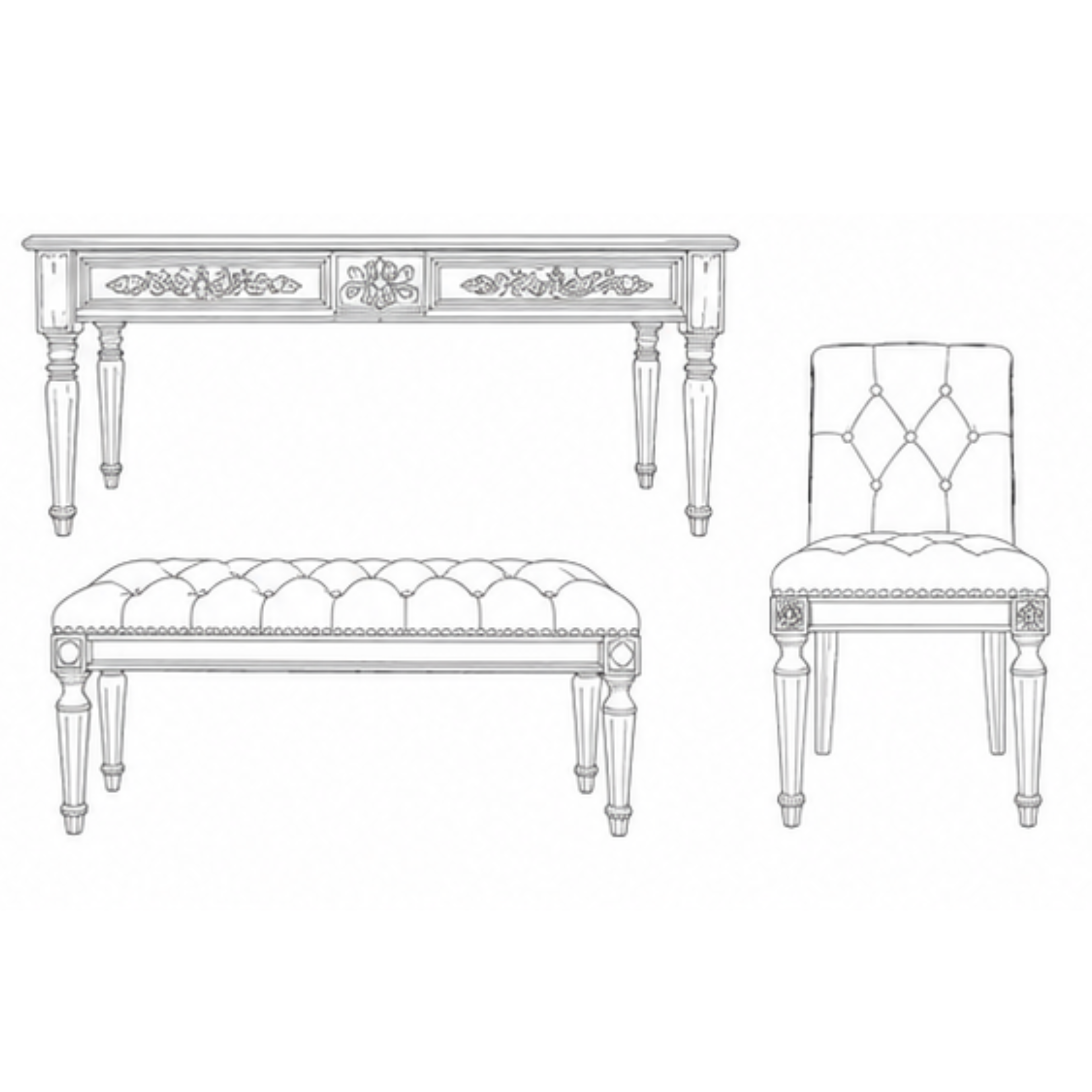 Gulnaar Entry Bench (EB006)