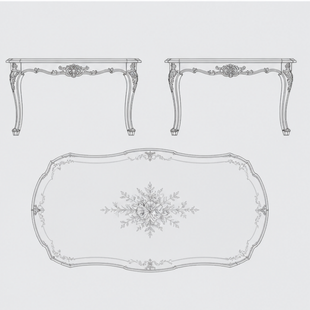 French Provincial Dining Table (DT-015)