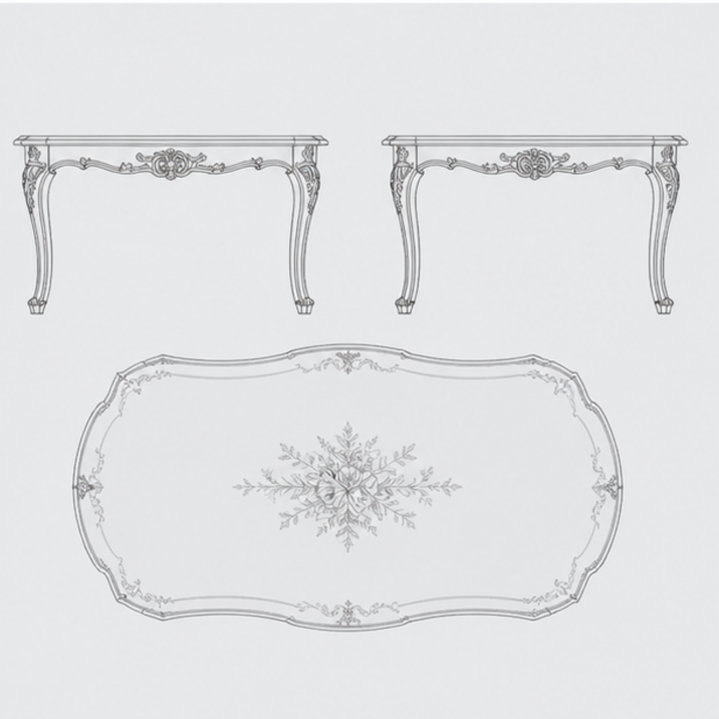 French Provincial Dining Table (DT-015)