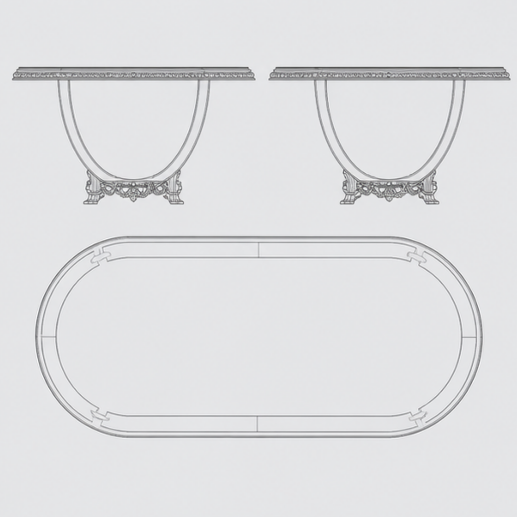 Royal Sovereign Dining Table (DT-017)