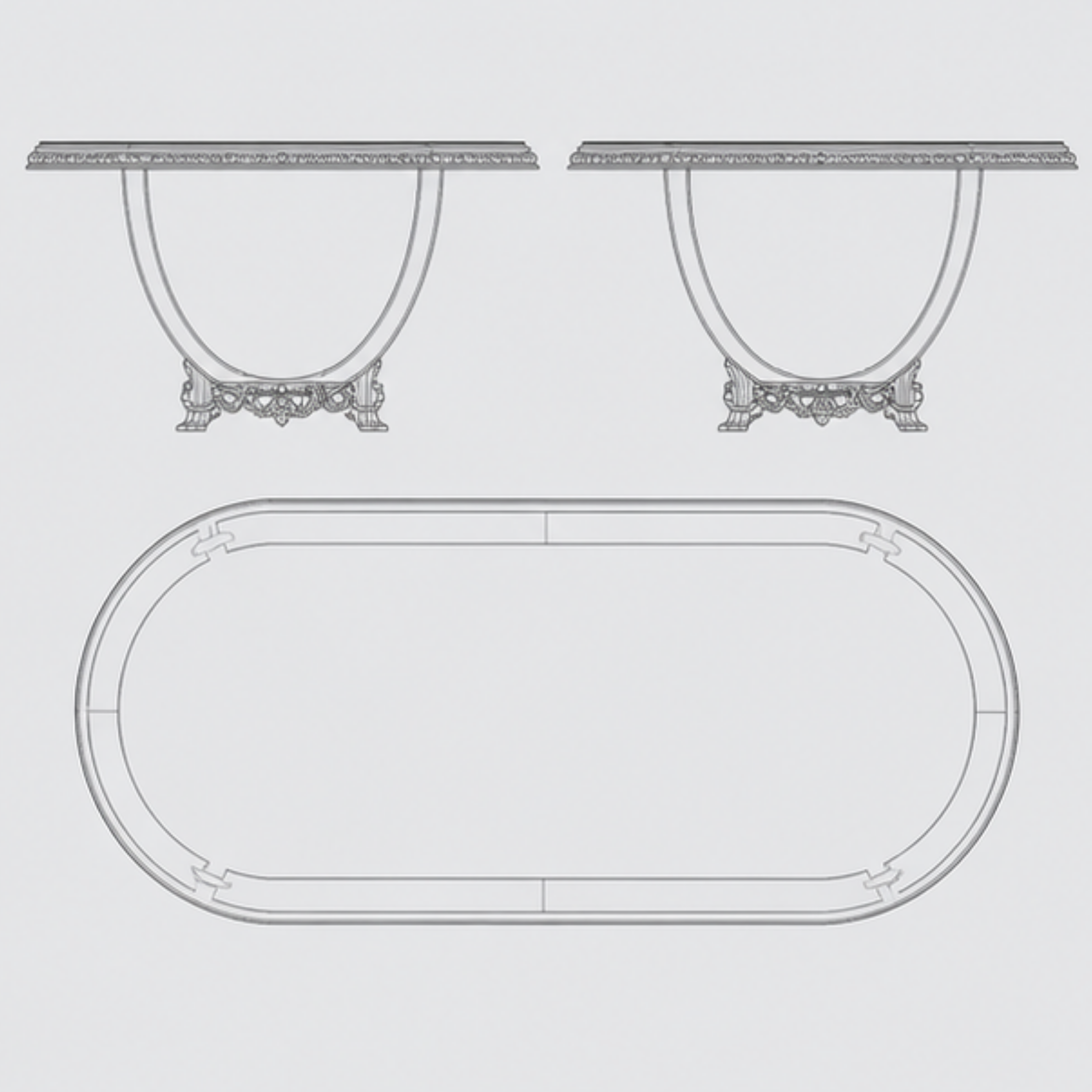 Royal Sovereign Dining Table (DT-017)