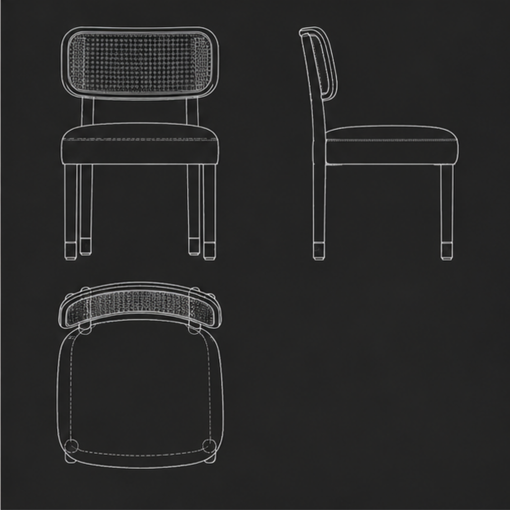Mehrab Cane Dining Chair (DC002)