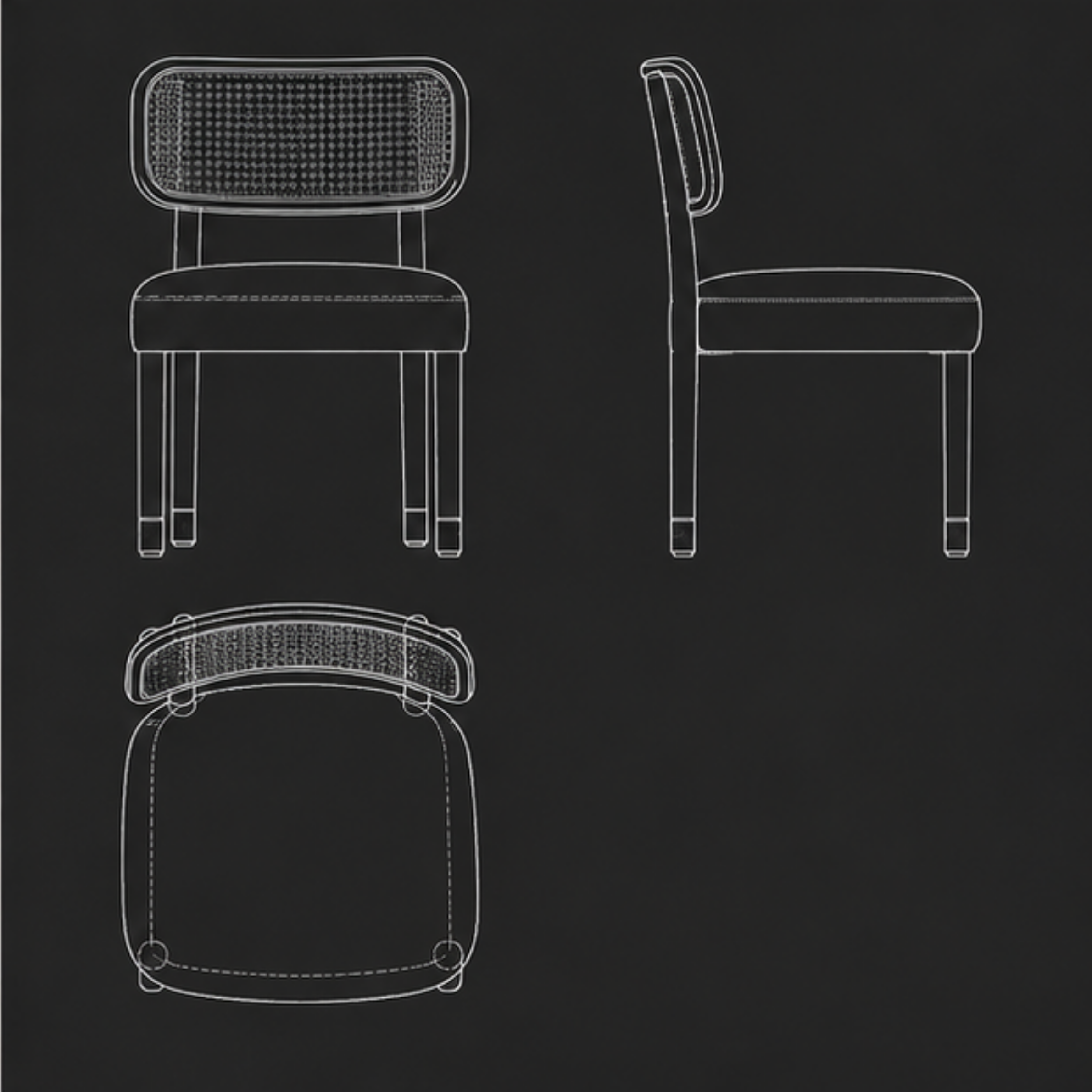 Mehrab Cane Dining Chair (DC002)