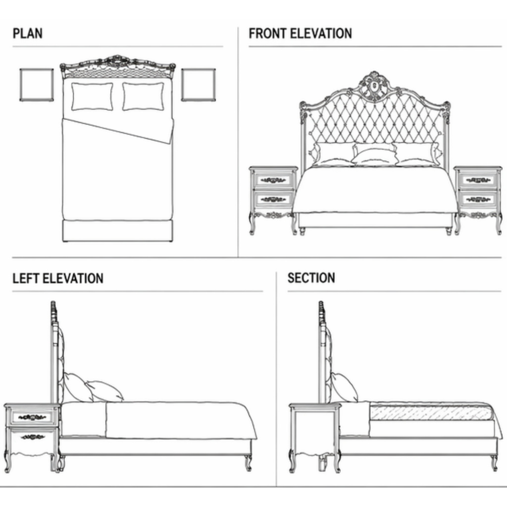 Zorvian Bed (B023)