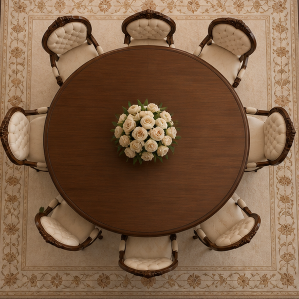 Tuscan Court Round Dining Table (DT-026)