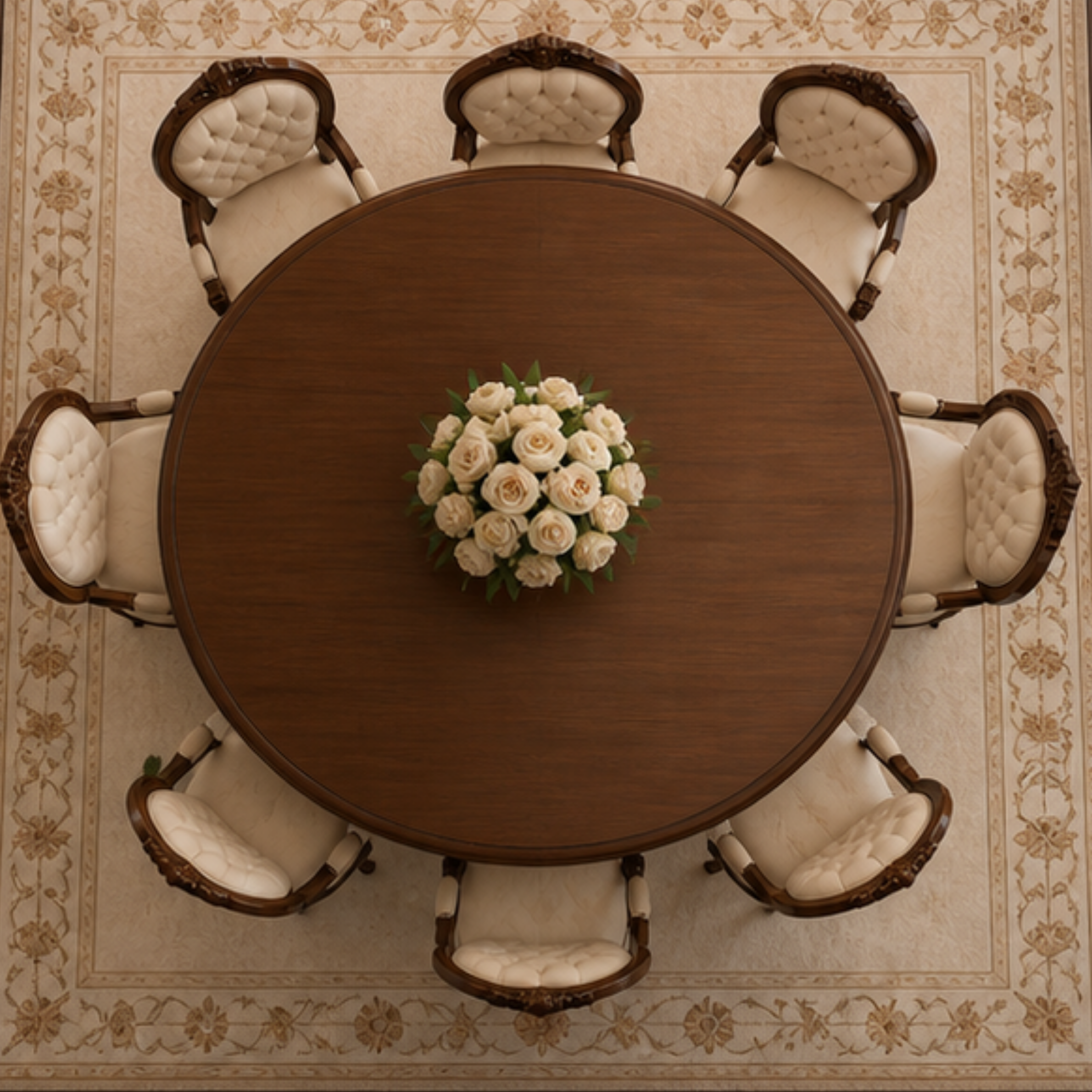 Tuscan Court Round Dining Table (DT-026)