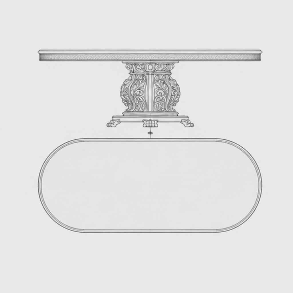 Tuscan Court Round Dining Table (DT-026)