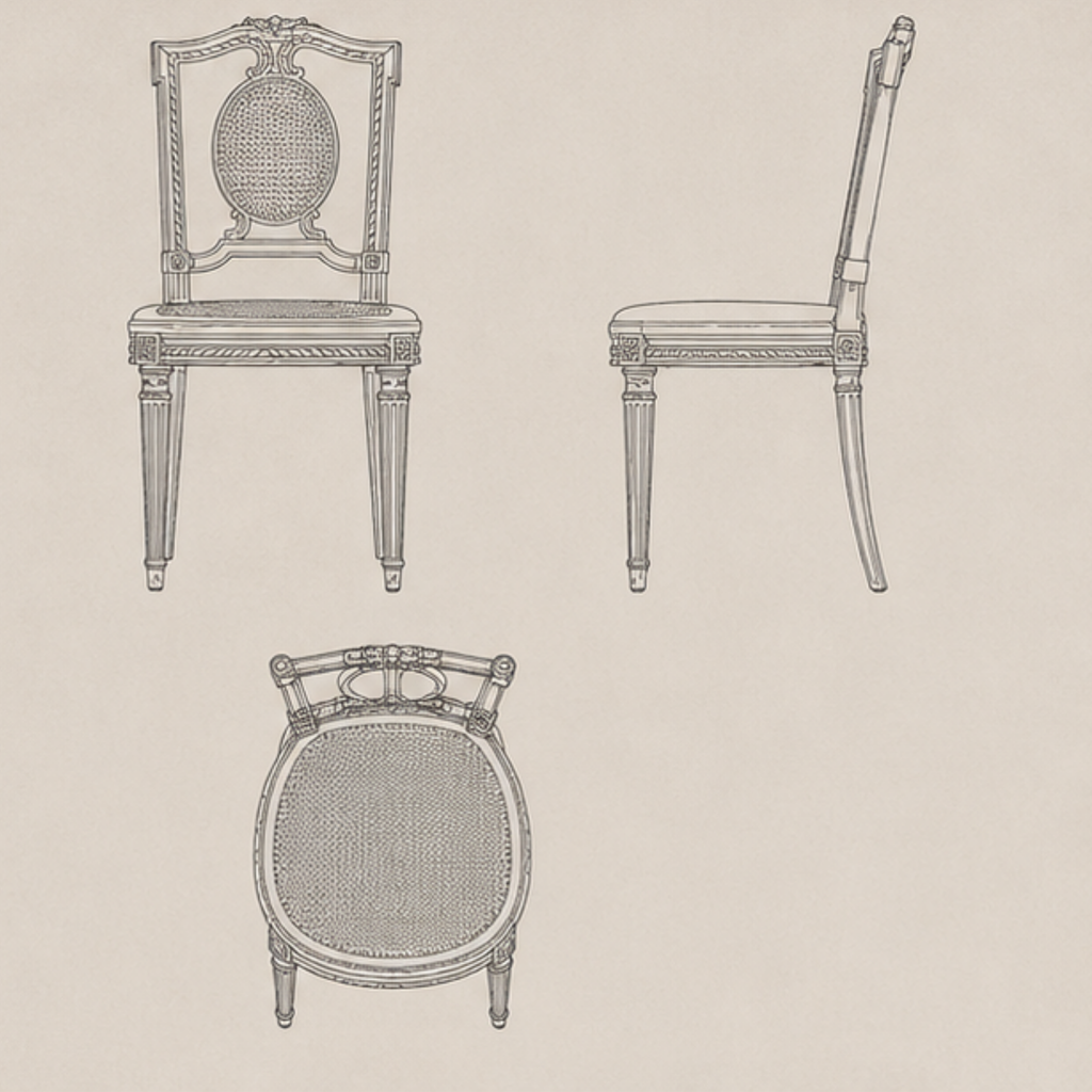 Mumtaz Cane Side Chair (DC006)