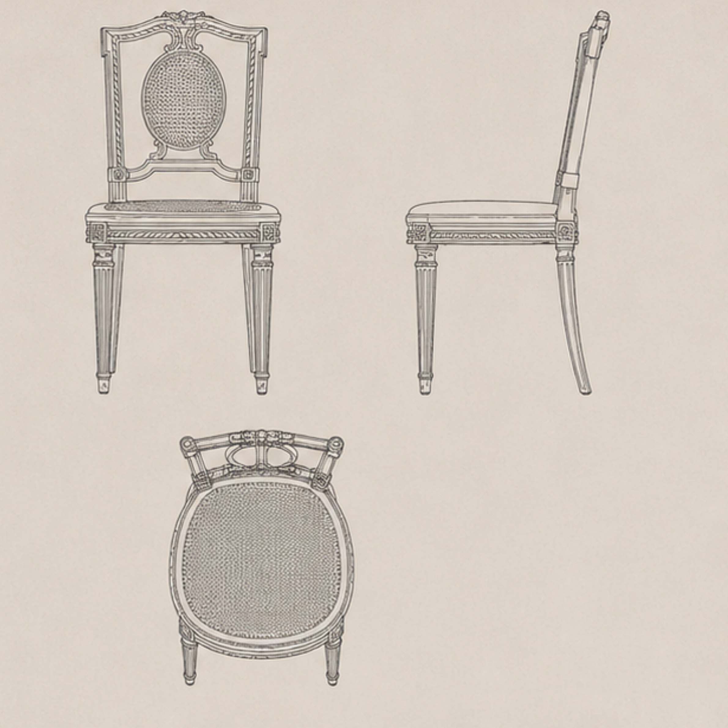 Mumtaz Cane Side Chair (DC006)