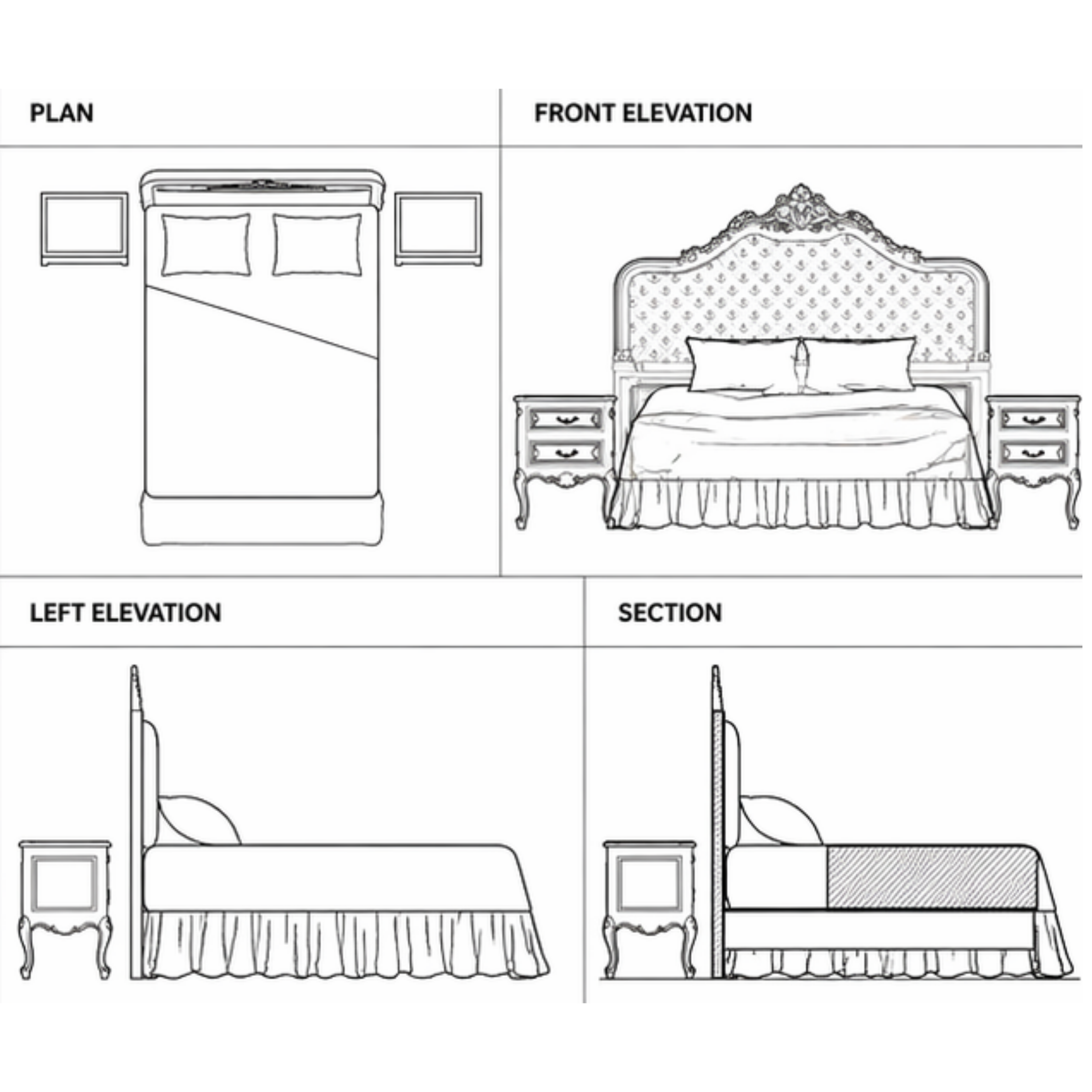 Tharion Bed (B026)