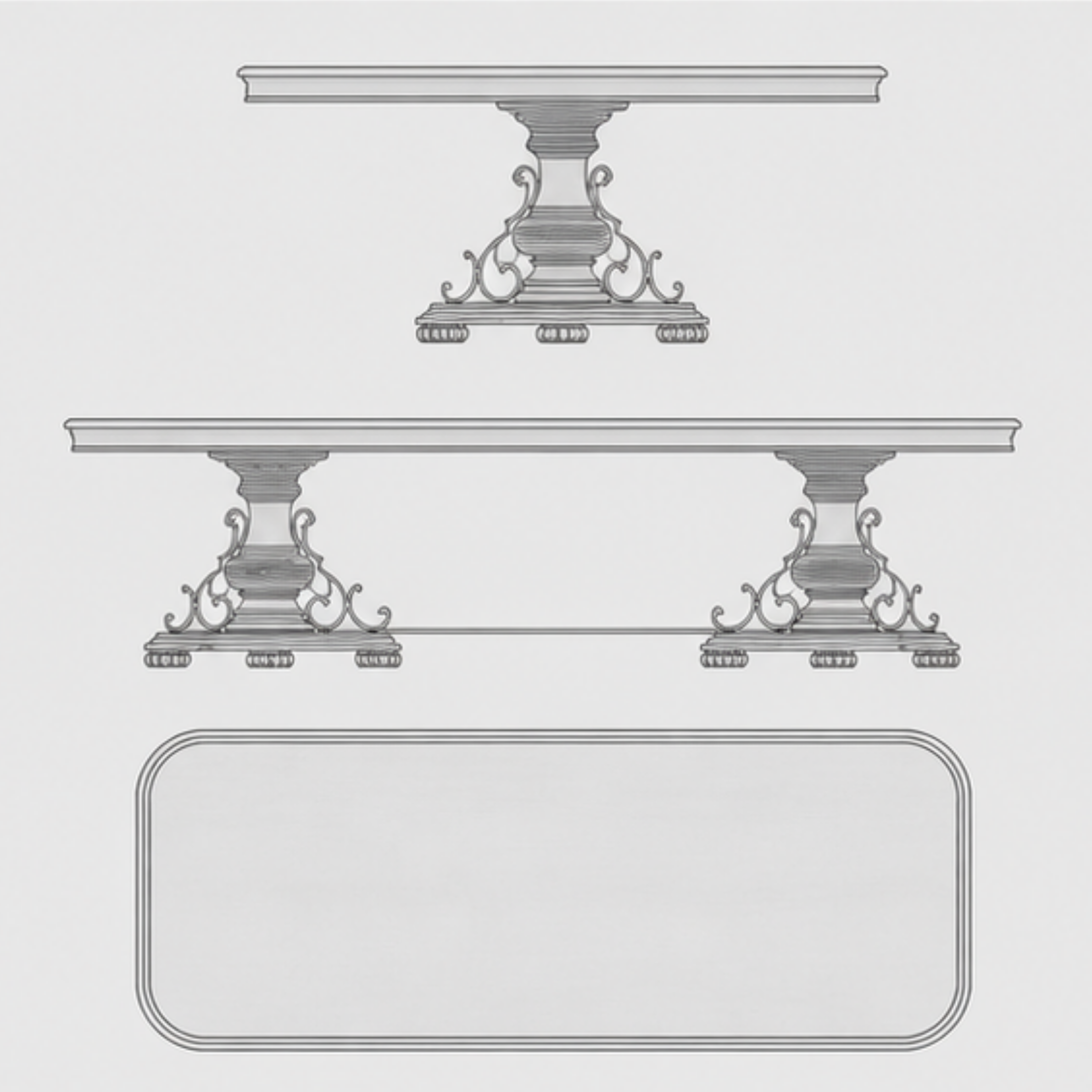 Victorian Heirloom Dining Table (DT-029)