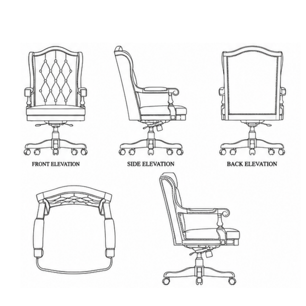 Monarch Deep-Tufted Boss Chair (SC009)