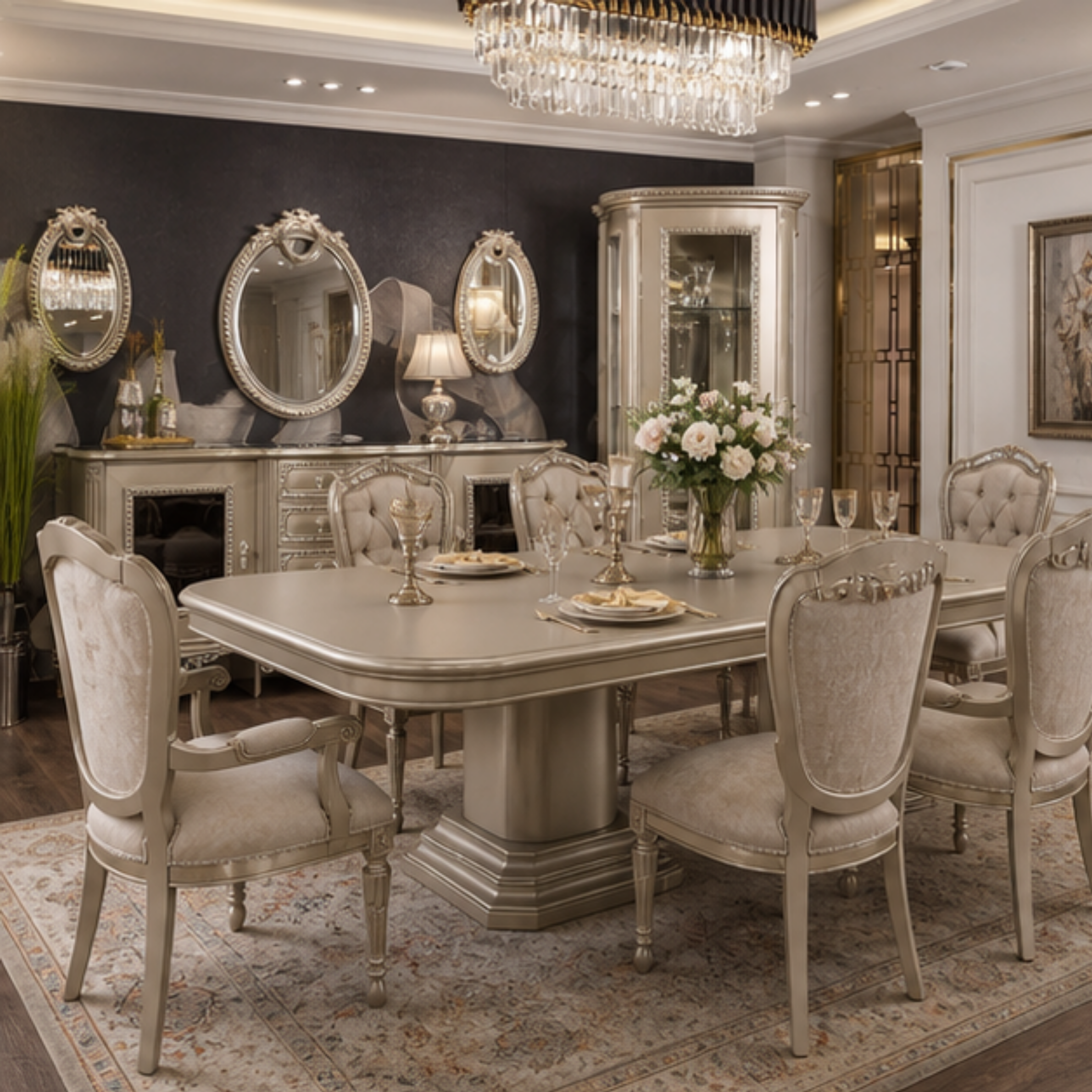 Champagne Regency Dining Table (DT-031)