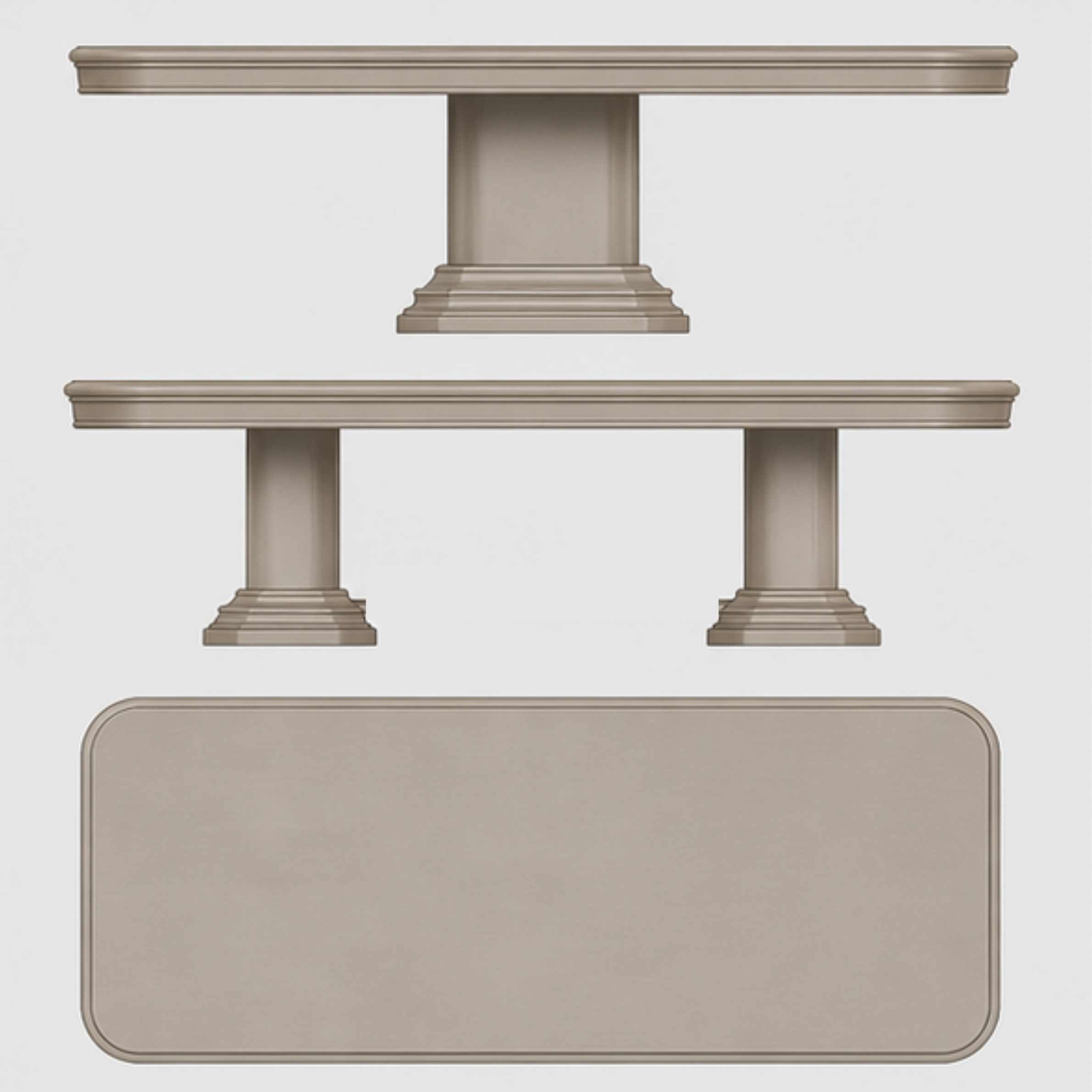 Champagne Regency Dining Table (DT-031)