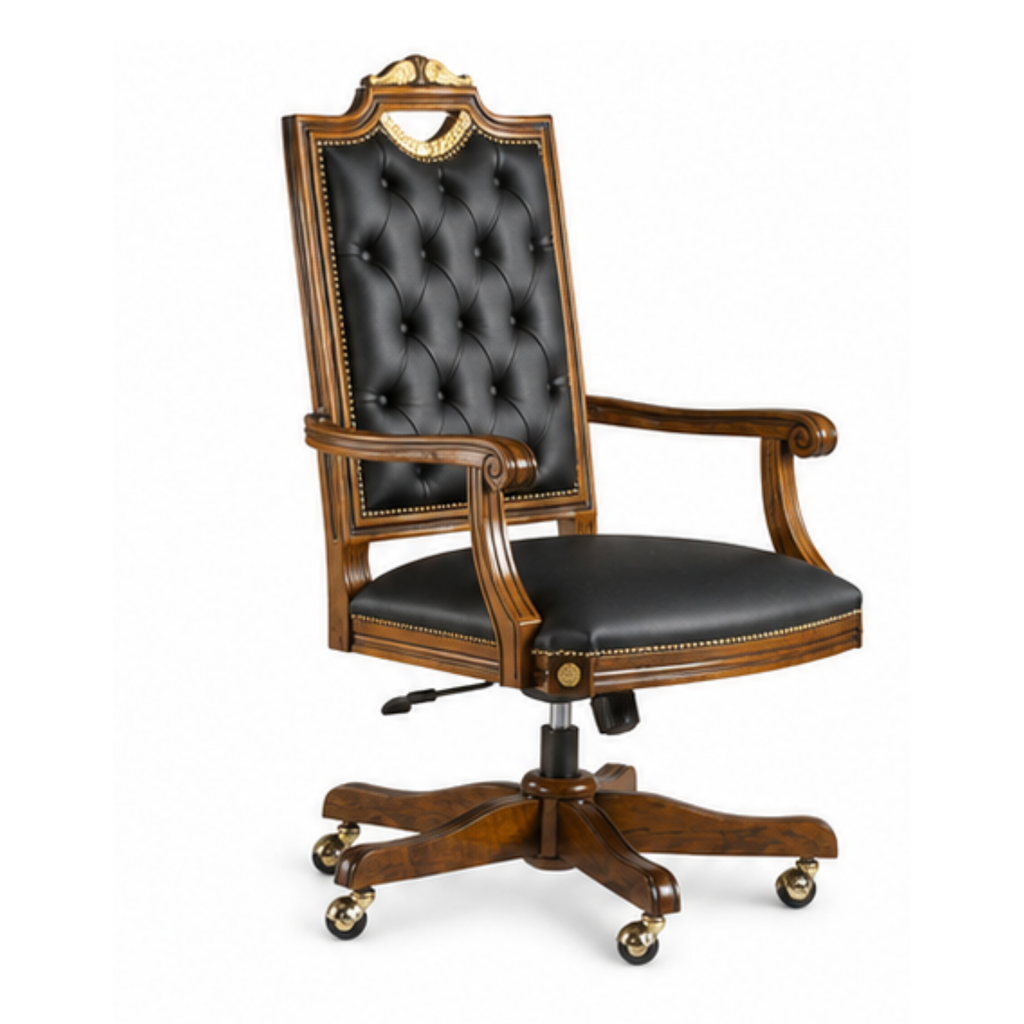 Victorian Carved Library Chair (SC011)