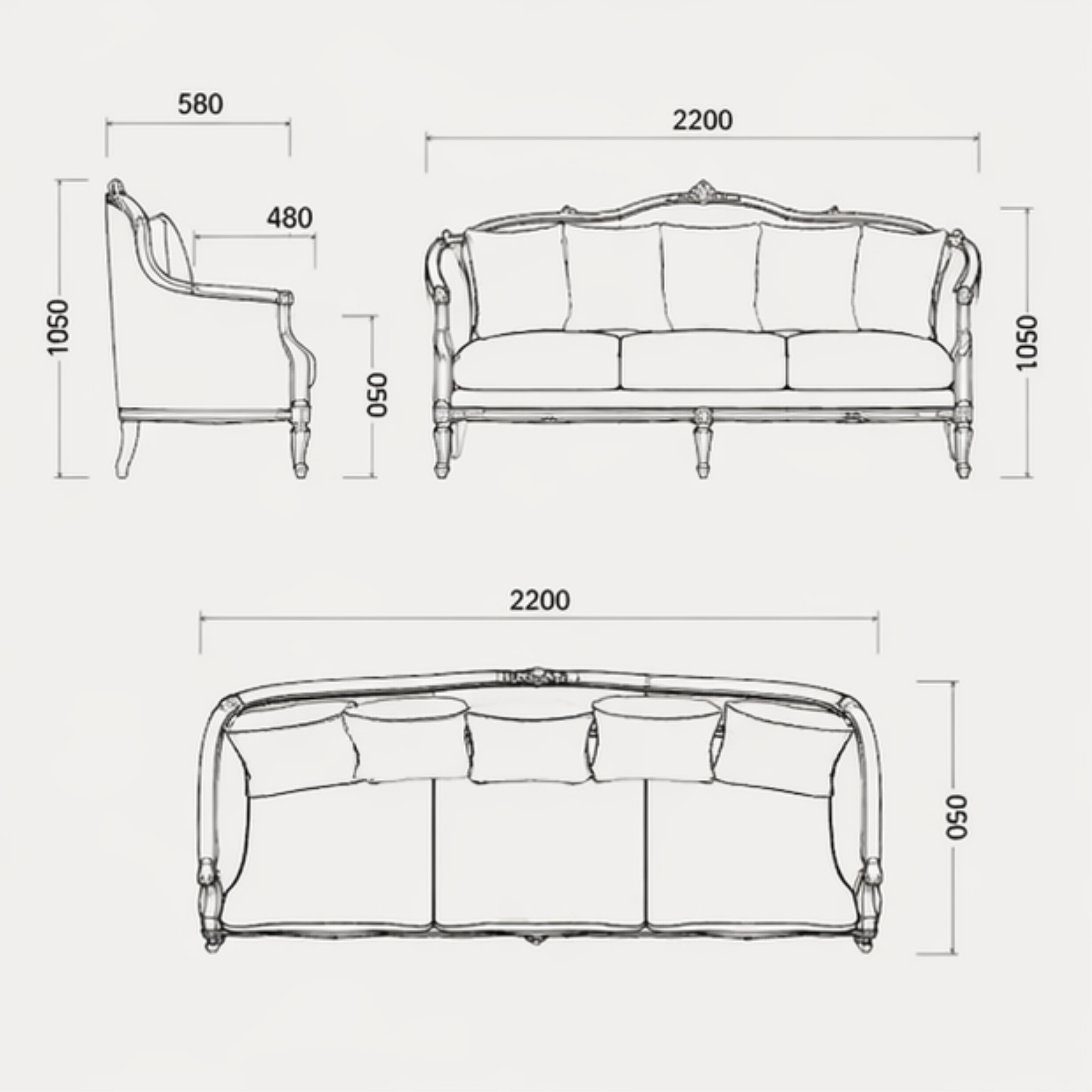 Orvane Sofa (S-004)
