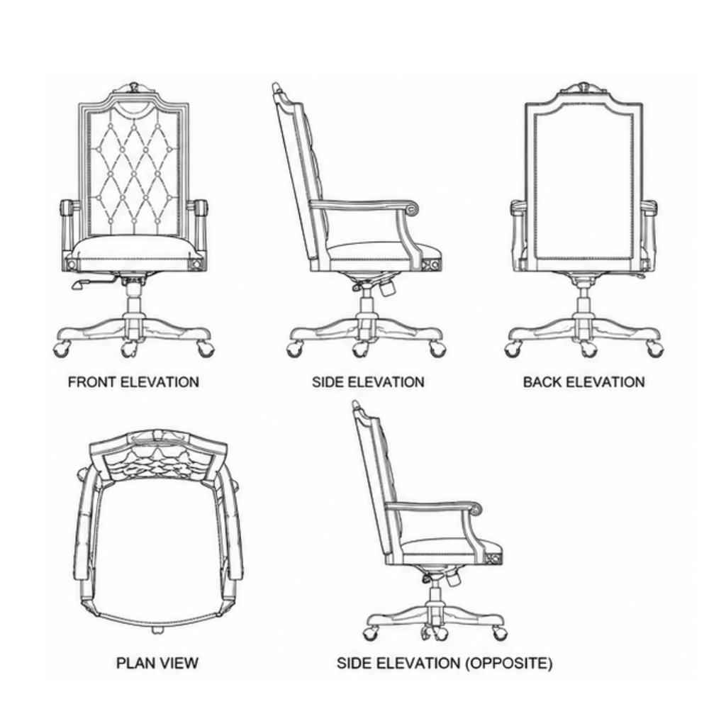 Victorian Carved Library Chair (SC011)