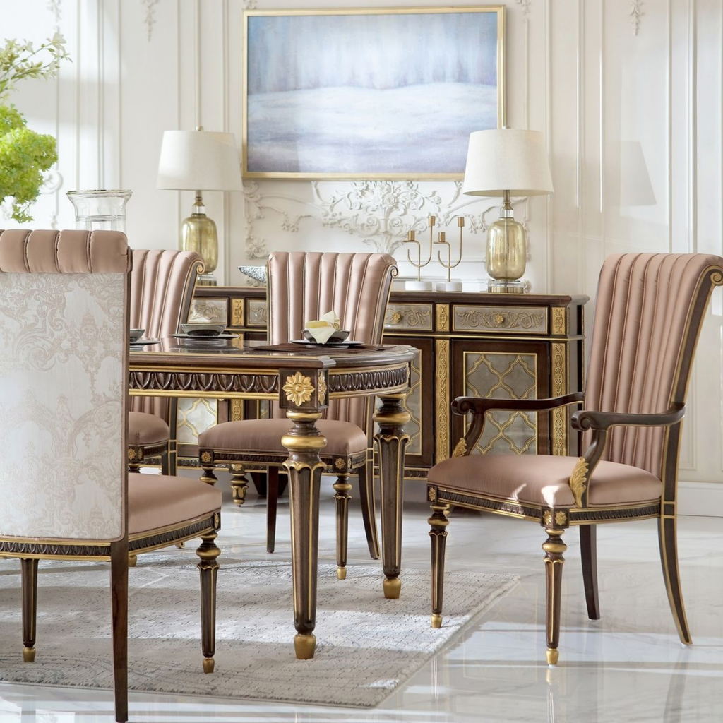 Neoclassical Gilded Dining Table (DT-035)