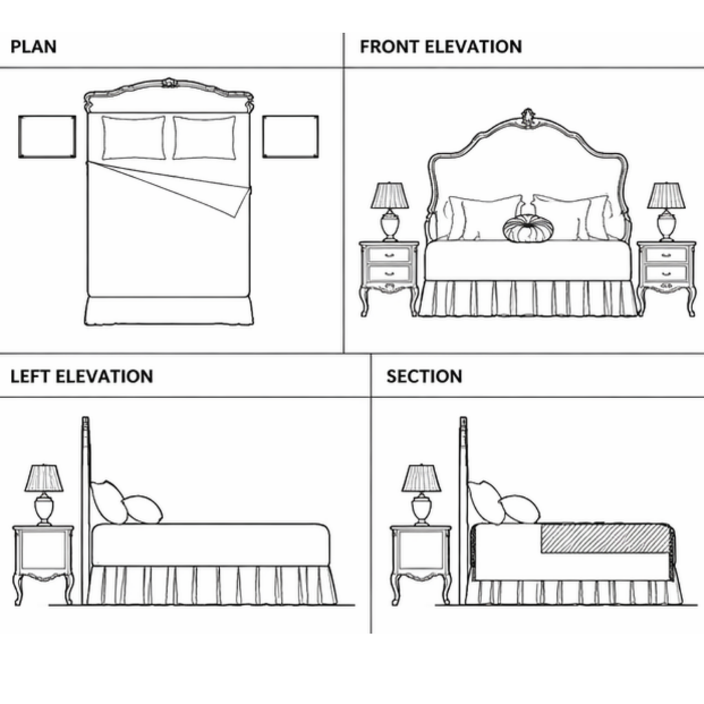 Orvienne Bed (B030)