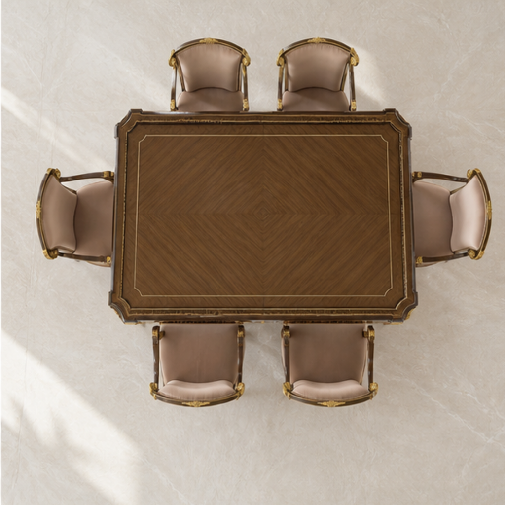 Neoclassical Gilded Dining Table (DT-035)