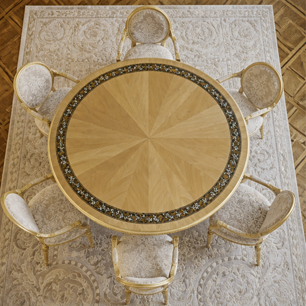Palazzo Medallion Round Dining Table (DT-036)