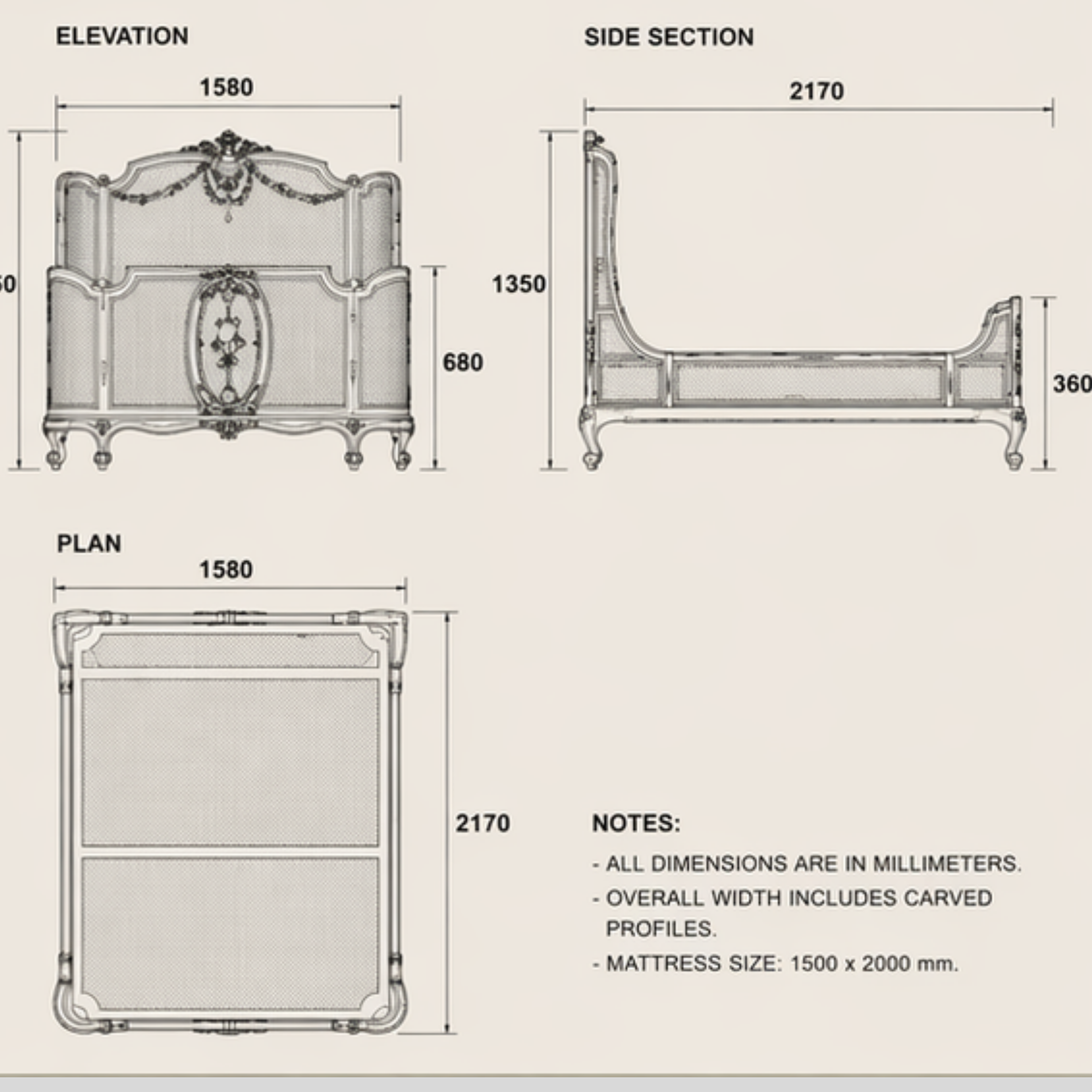 Elthara Bed (B034)