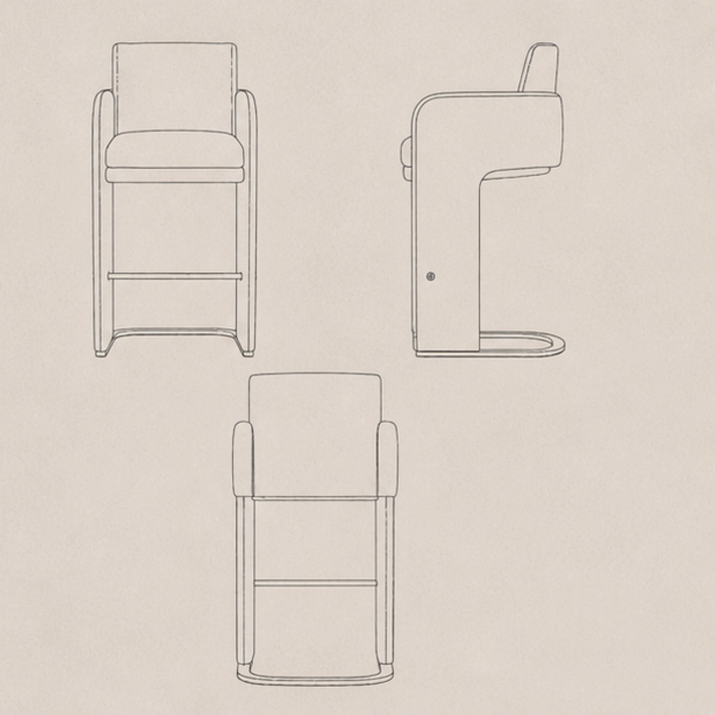 Altius Bolster Bar Stool (BS003)