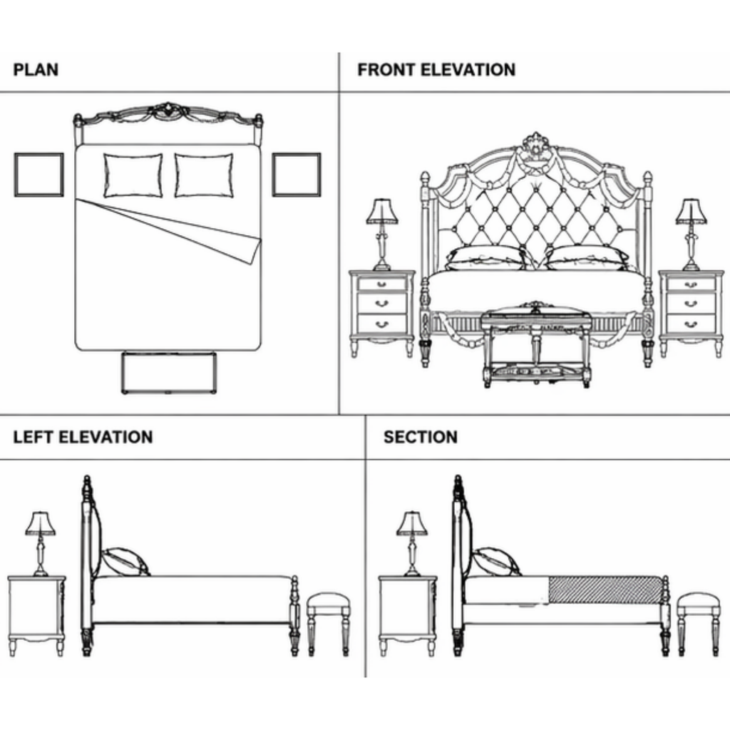 Avelor Bed (B038)