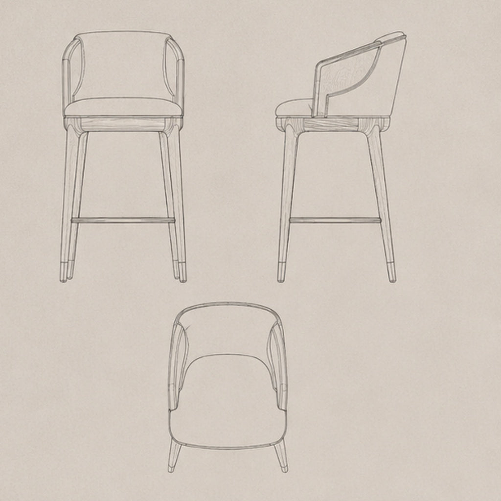 Horizon Crescent Bar Stool (BS005)