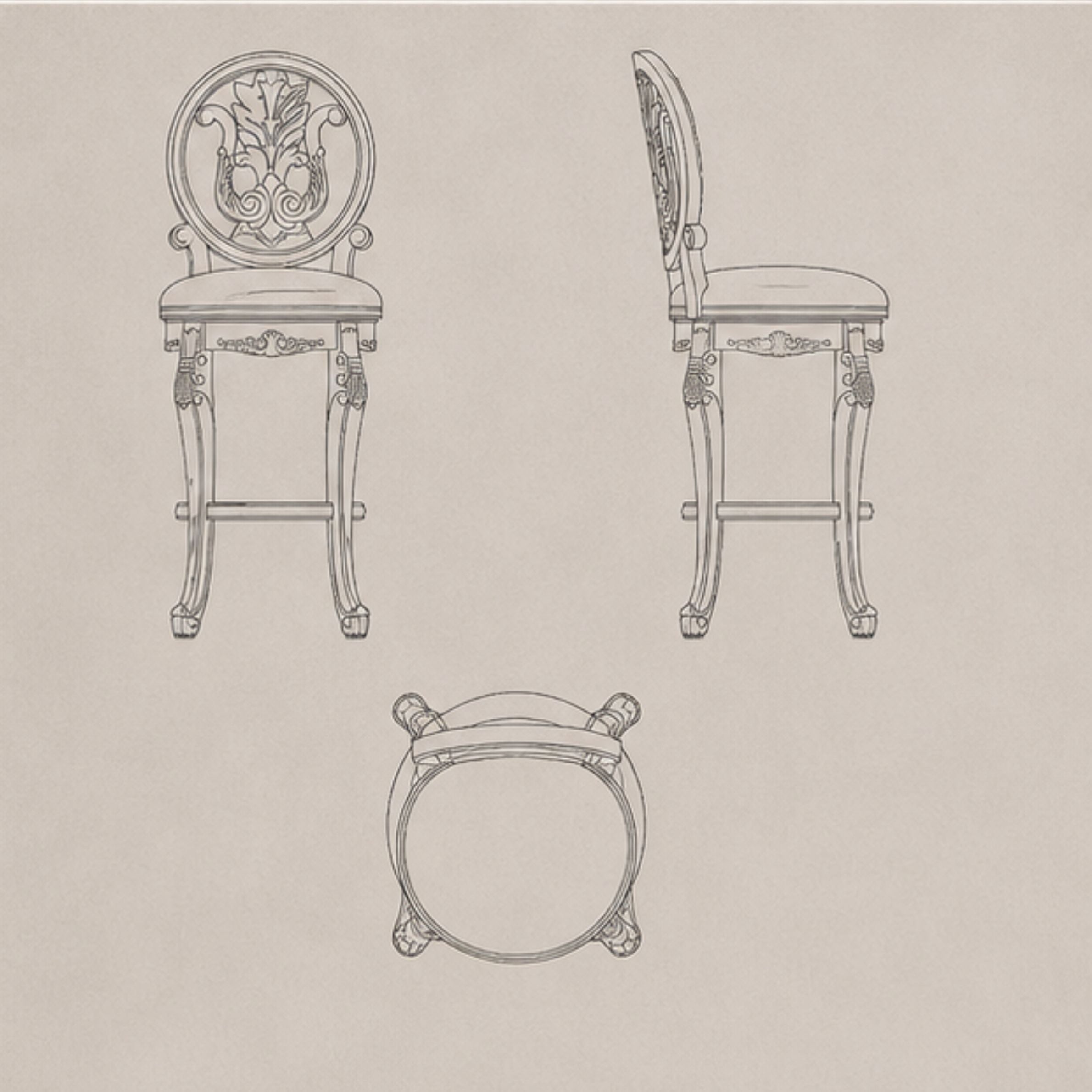 Sovereign Swivel Bar Stool (BS008)