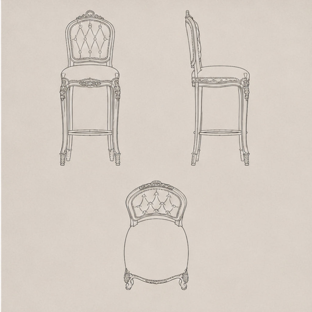 Imperial Tufted Bar Stool (BS012)