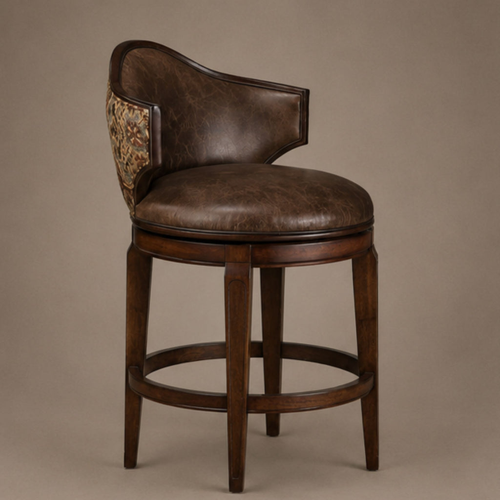 Shekhawati Medallion Swivel Stool (BS014)