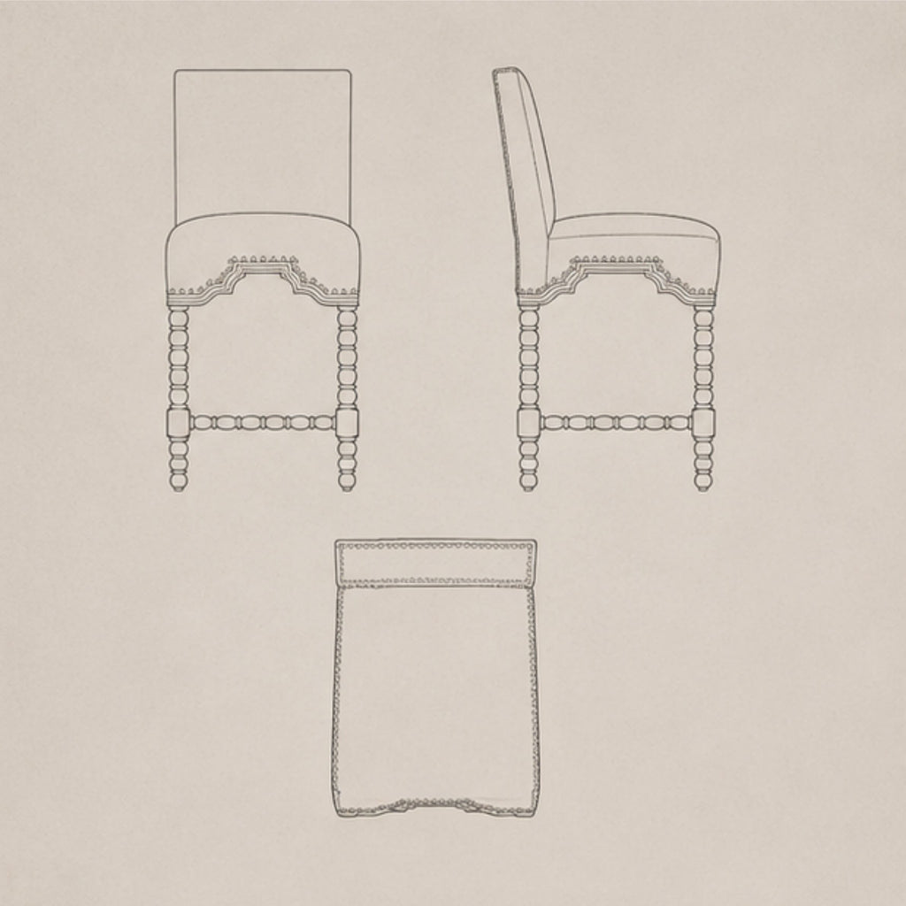 Jodhpur Bobbin Bar Stool (BS015)