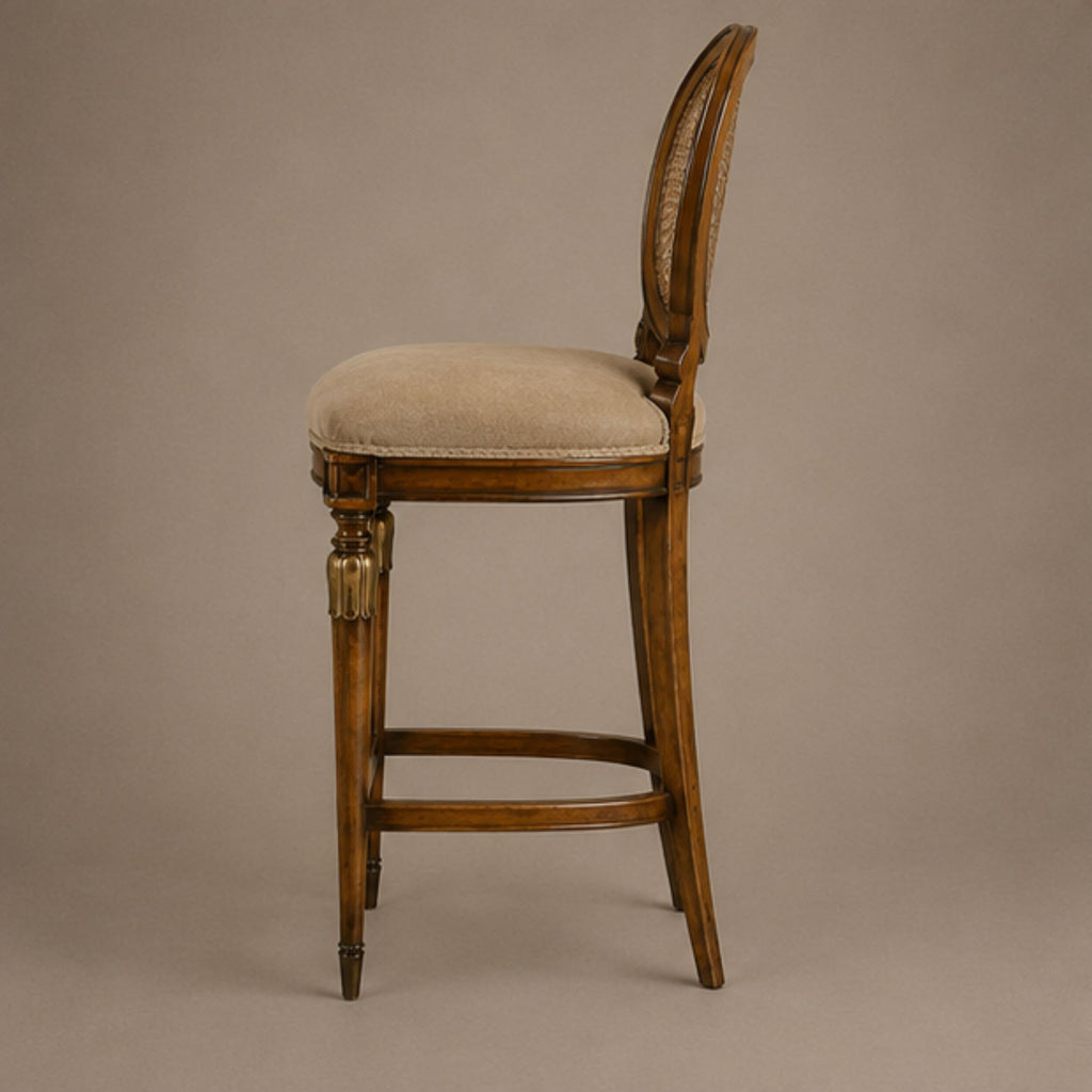 Kohinoor Cane Medallion Stool (BS017)