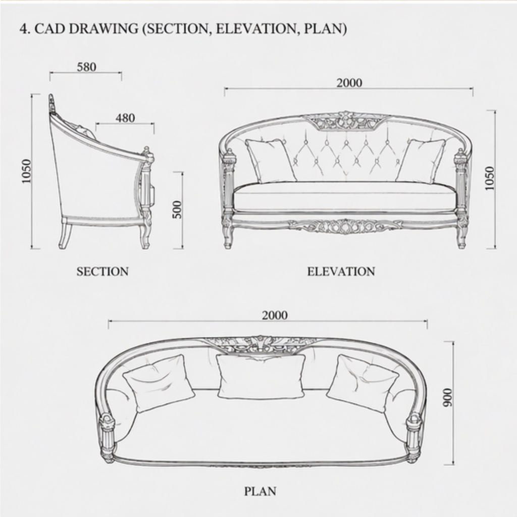 Florane Sofa (S-007)